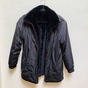 OBERMEYER REVERSIBLE ZIP UP SKI JACKET EUC WARM